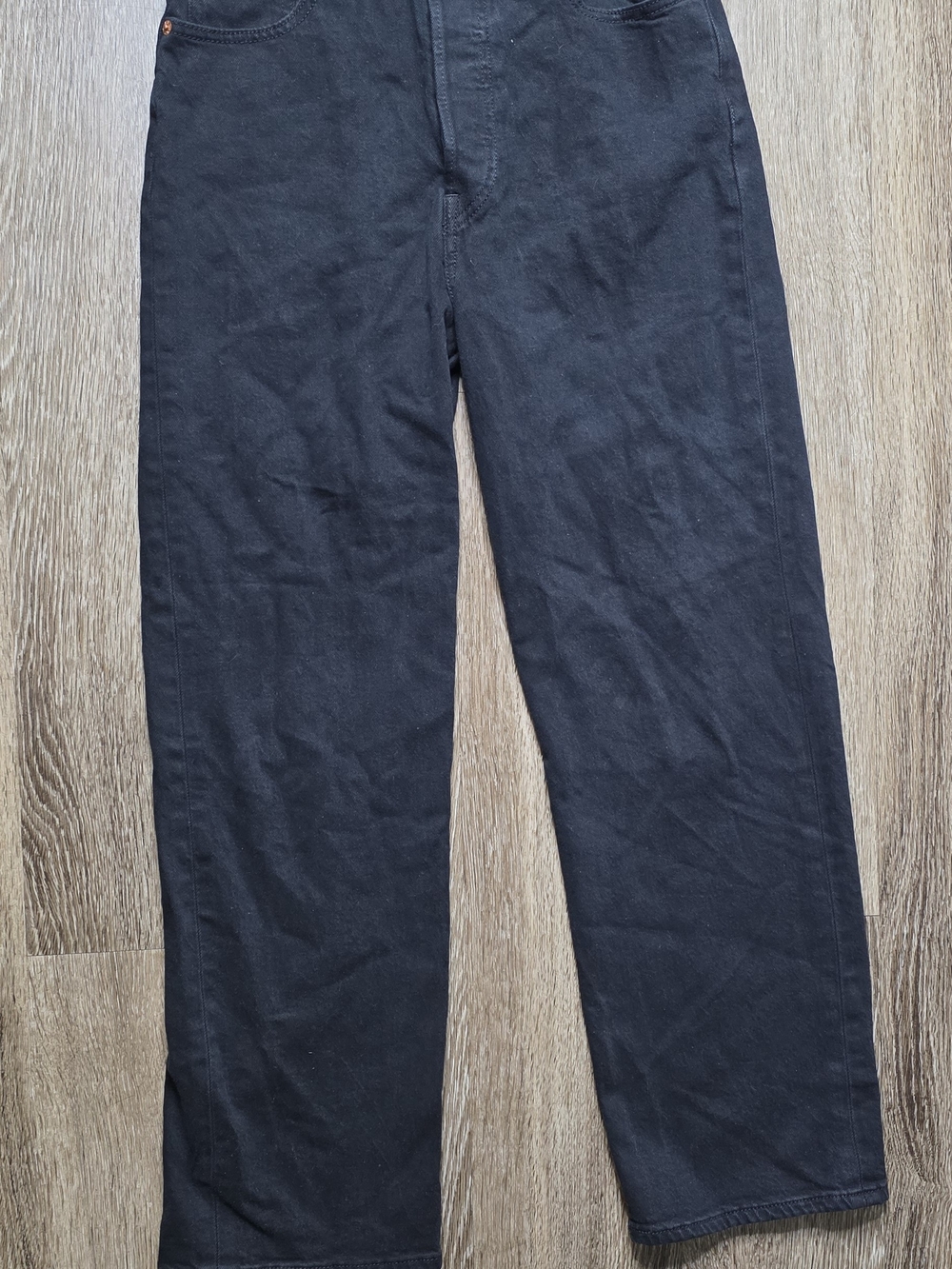 Levis Black Ribcage Straight Ankle Jeans size 28